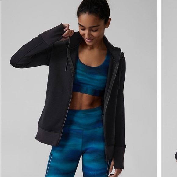Athleta Jackets & Blazers - Athleta Altitude Polartec Triumph Hoodie // Black #983593